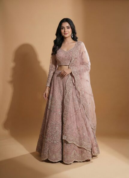 Blush Pink Festive Punjabi Dress